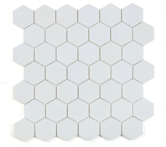 Hexagon Thassos Polished 2 x 2 11.75 x 12