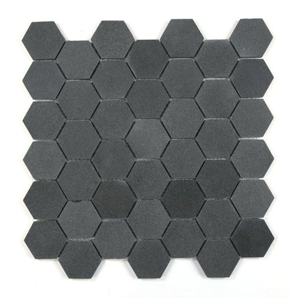 Hexagon Basalt 2 x 2 11.75 x 12