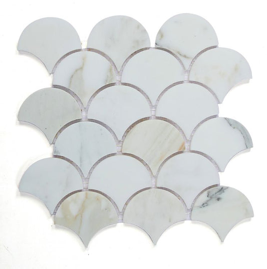 Dragon Scale Calacatta Gold Honed 9.75 x 10