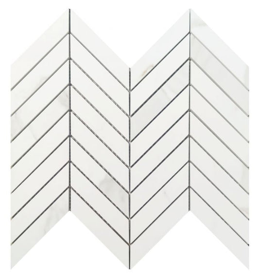 Prestigio Calacatta Soft Chevron 10 x 12