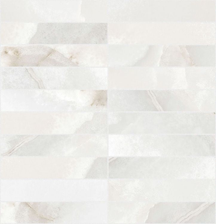 Reves Perle Matte Mosaico 1 x 6 12 x 12