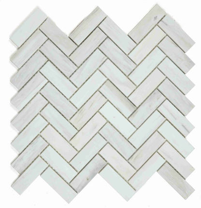 Herringbone Wooden White Honed 12 x 12.75