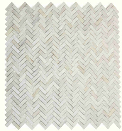 Herringbone Wooden White Honed 12 x 12.75
