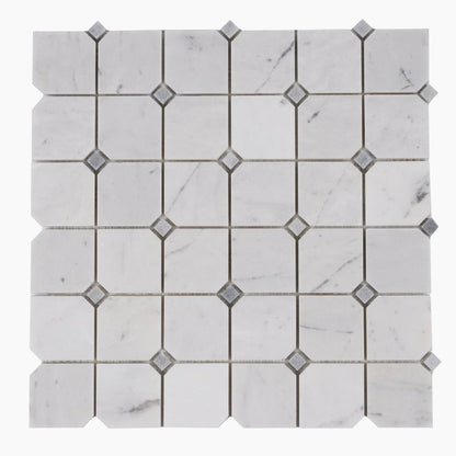 Clipped Square Milky White Honed 11.75 x 11.75