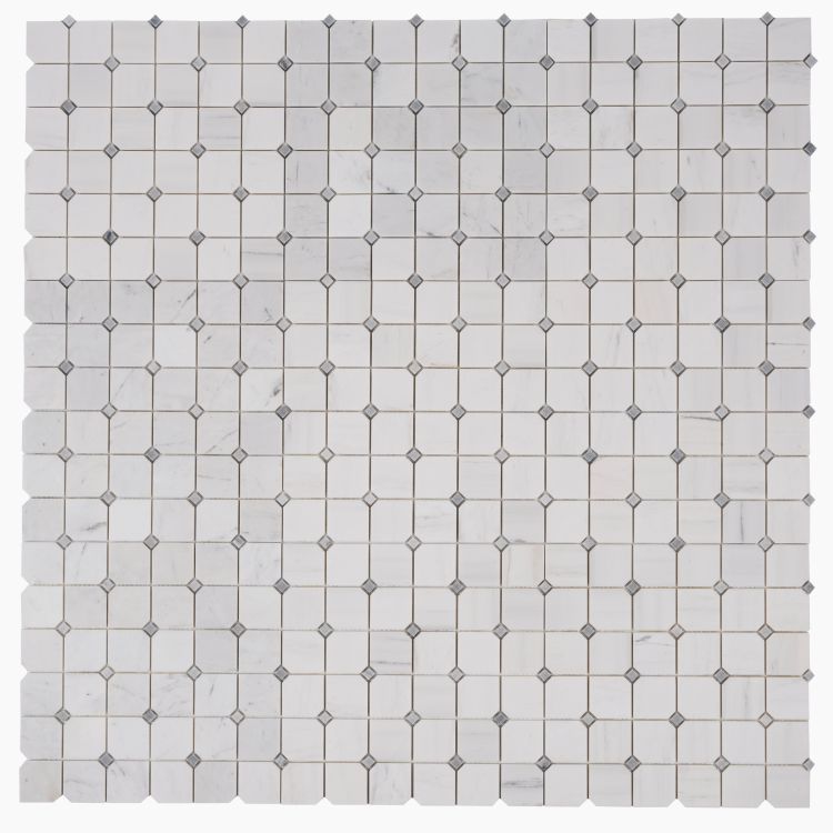 Clipped Square Milky White Honed 11.75 x 11.75