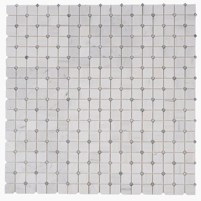 Clipped Square Milky White Honed 11.75 x 11.75