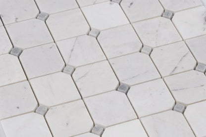 Clipped Square Milky White Honed 11.75 x 11.75
