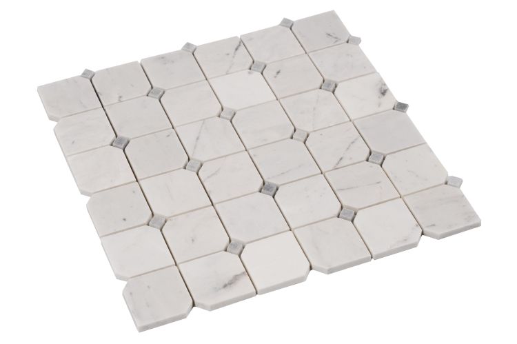 Clipped Square Milky White Honed 11.75 x 11.75