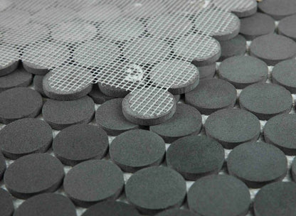 Penny Marble Large Basalt Honed 2 x 2 11.75 x 12