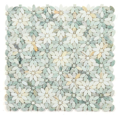 Daisy Wild Green 12.75 x 12.5