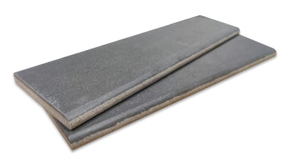 Grey Dark Matte Bullnose 3 x 12